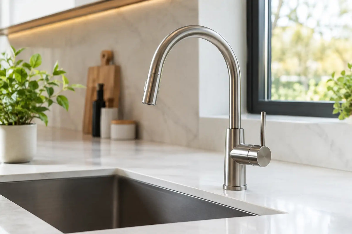 Robinet de cuisine design, beau pour durer
