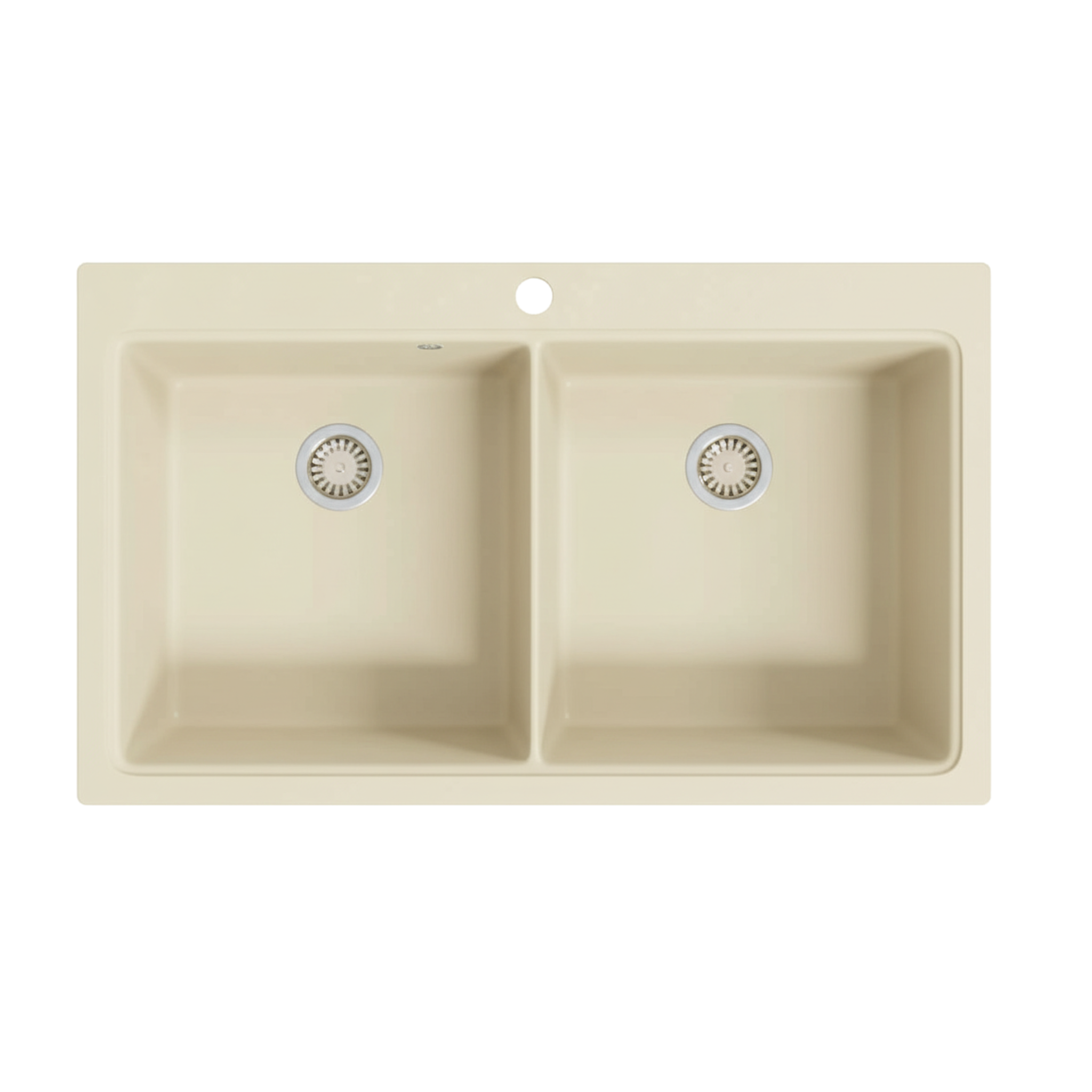 Evier de cuisine AURÉLIA en granit composite, double bac profond