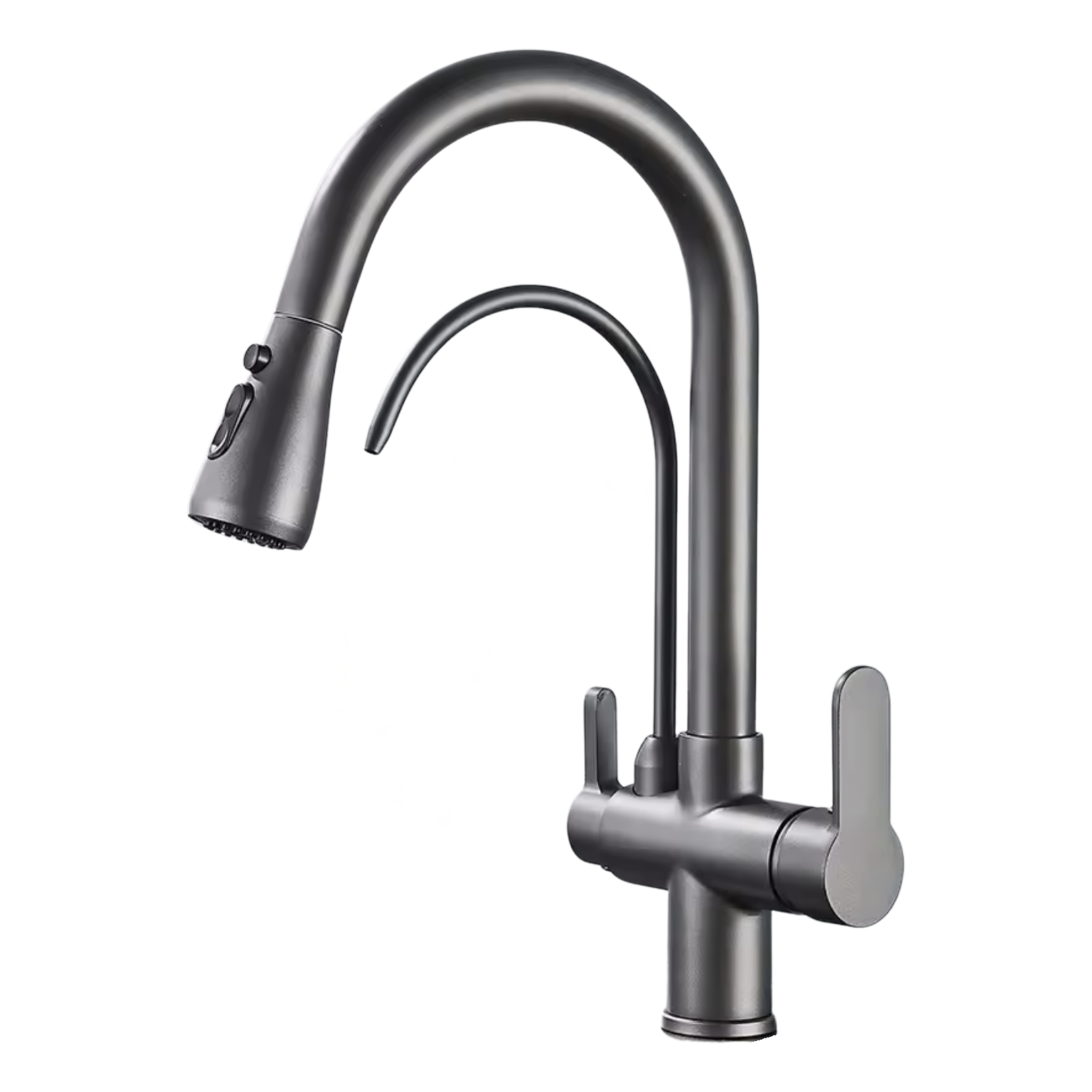 Robinet de cuisine douchette 3 voies architectural en laiton NORA