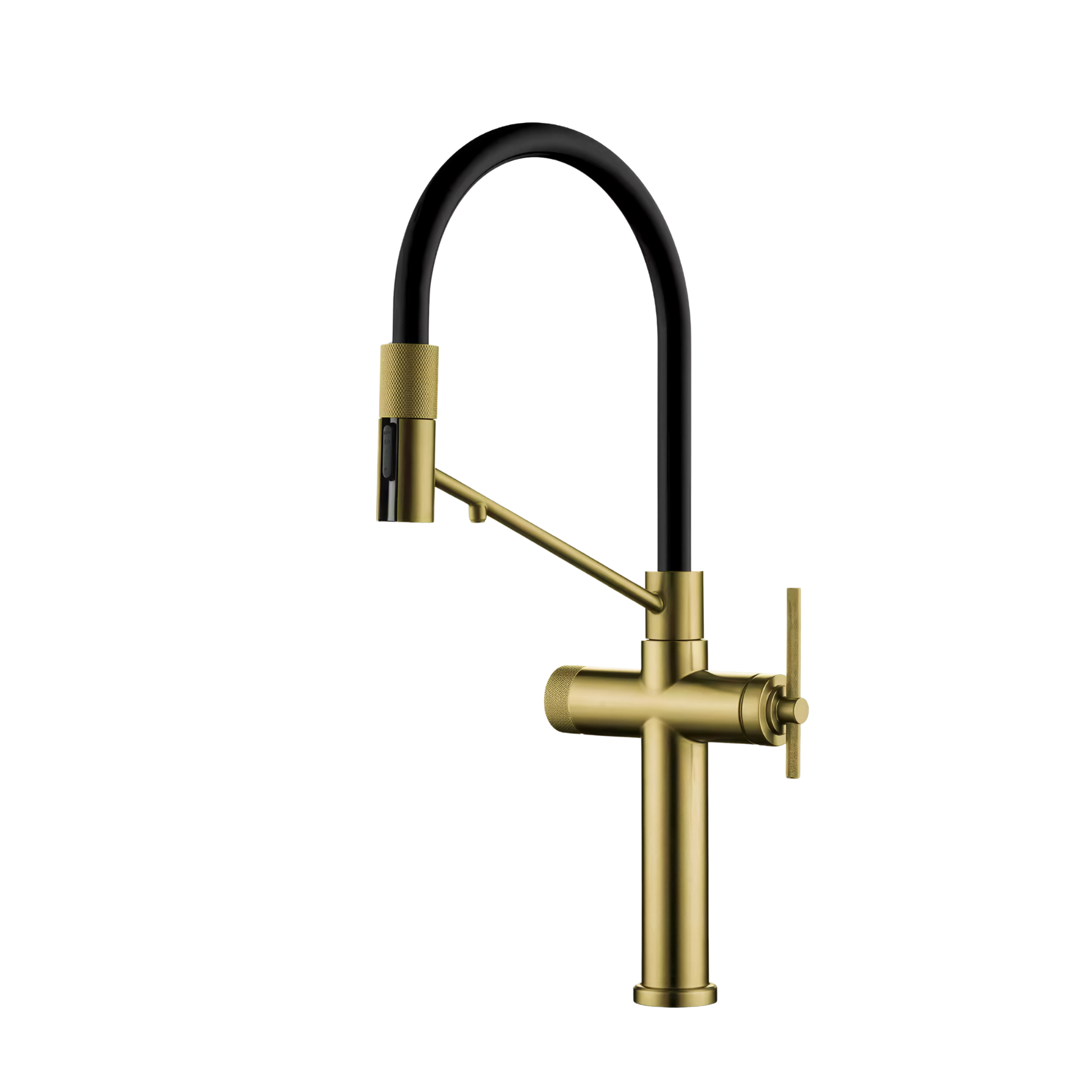 Robinet de cuisine douchette contemporain  3 voies en laiton PRESTIGE