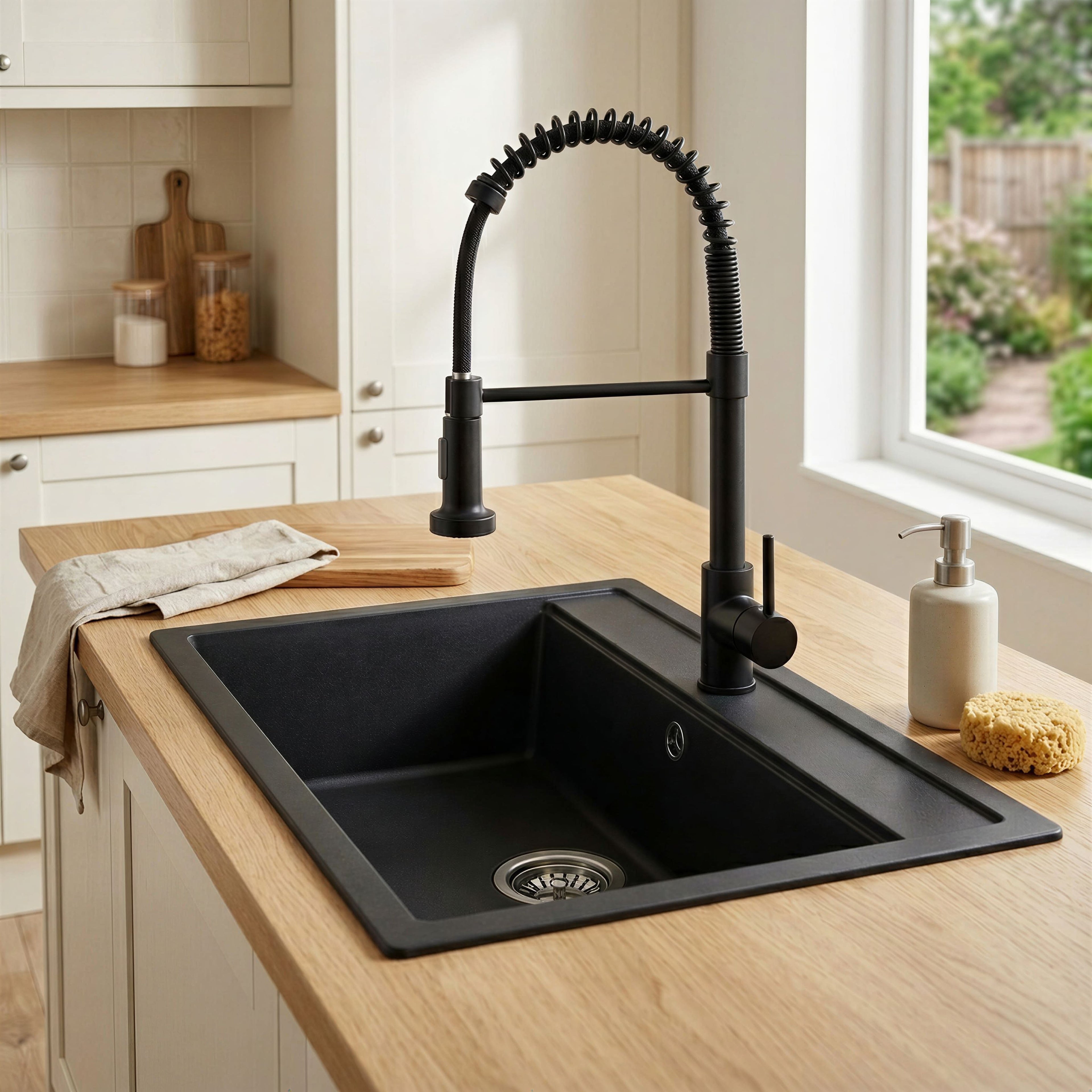 Robinet de cuisine douchette semi-pro en laiton ATLAS