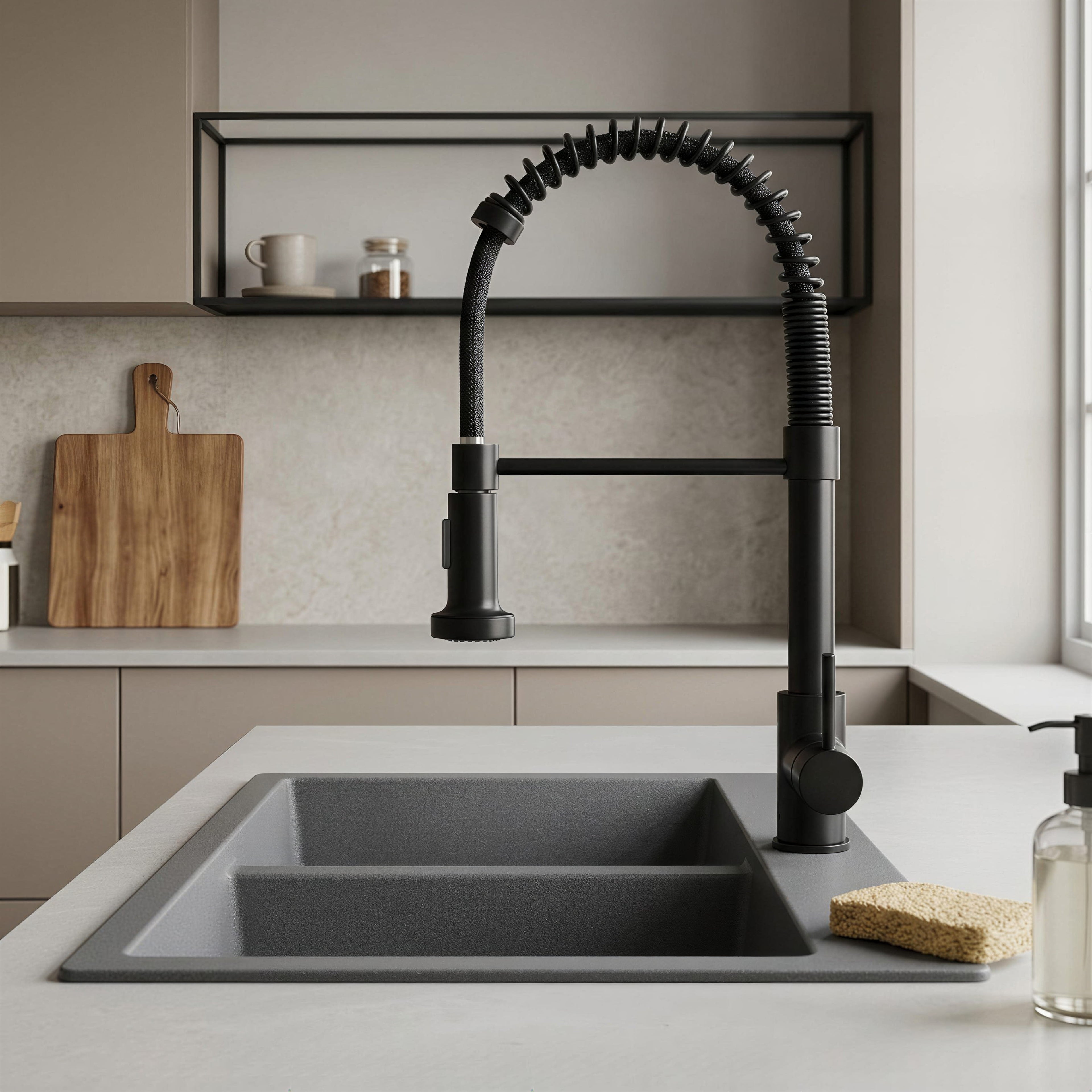 Robinet de cuisine douchette semi-pro en laiton ATLAS