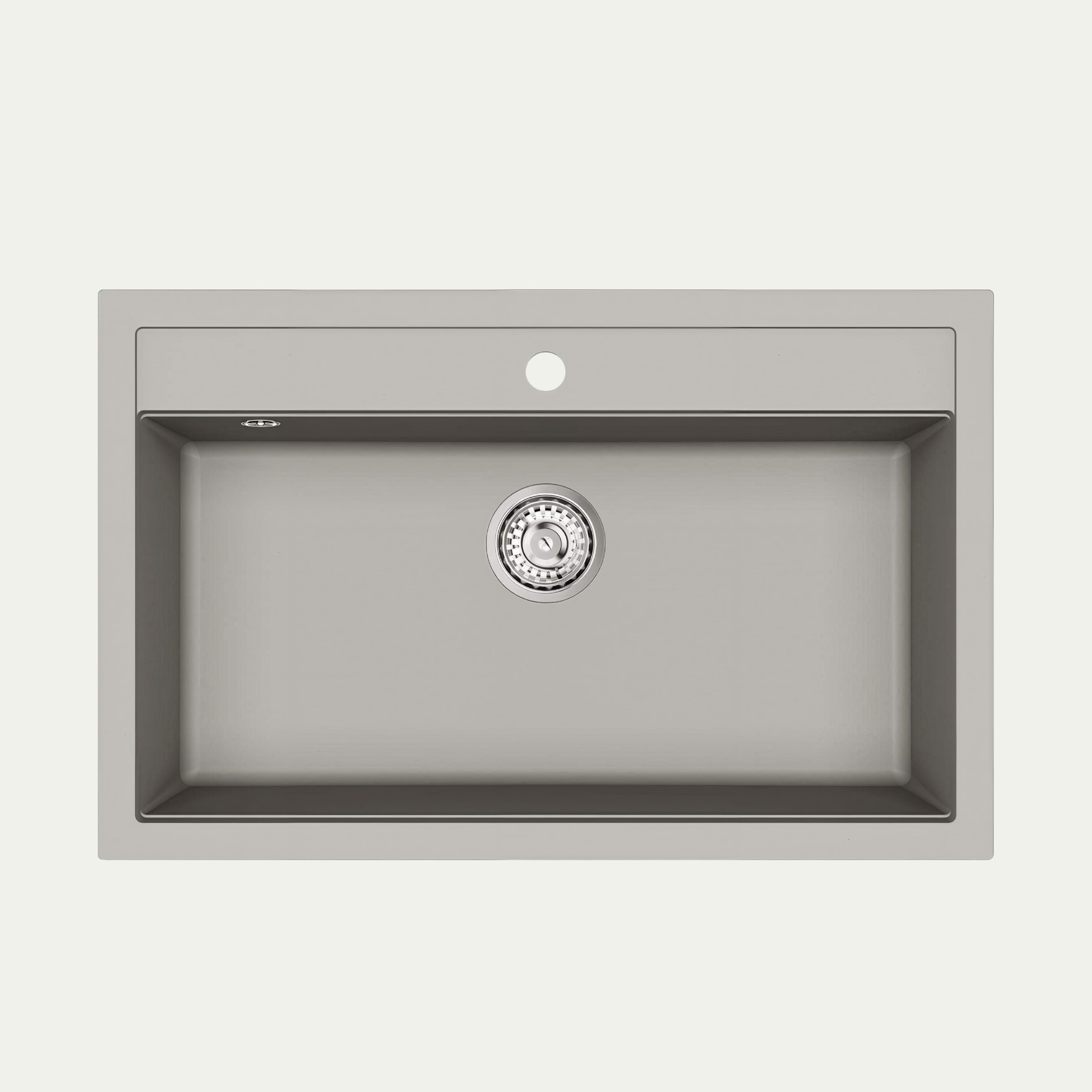 Evier de cuisine AURORA en granit composite, bac large et profond