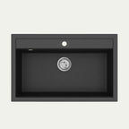 Evier de cuisine AURORA en granit composite, bac large et profond