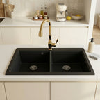 Evier de cuisine AURÉLIA en granit composite, double bac profond