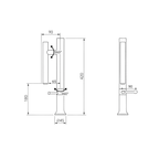 Robinet de cuisine architectural ARIA