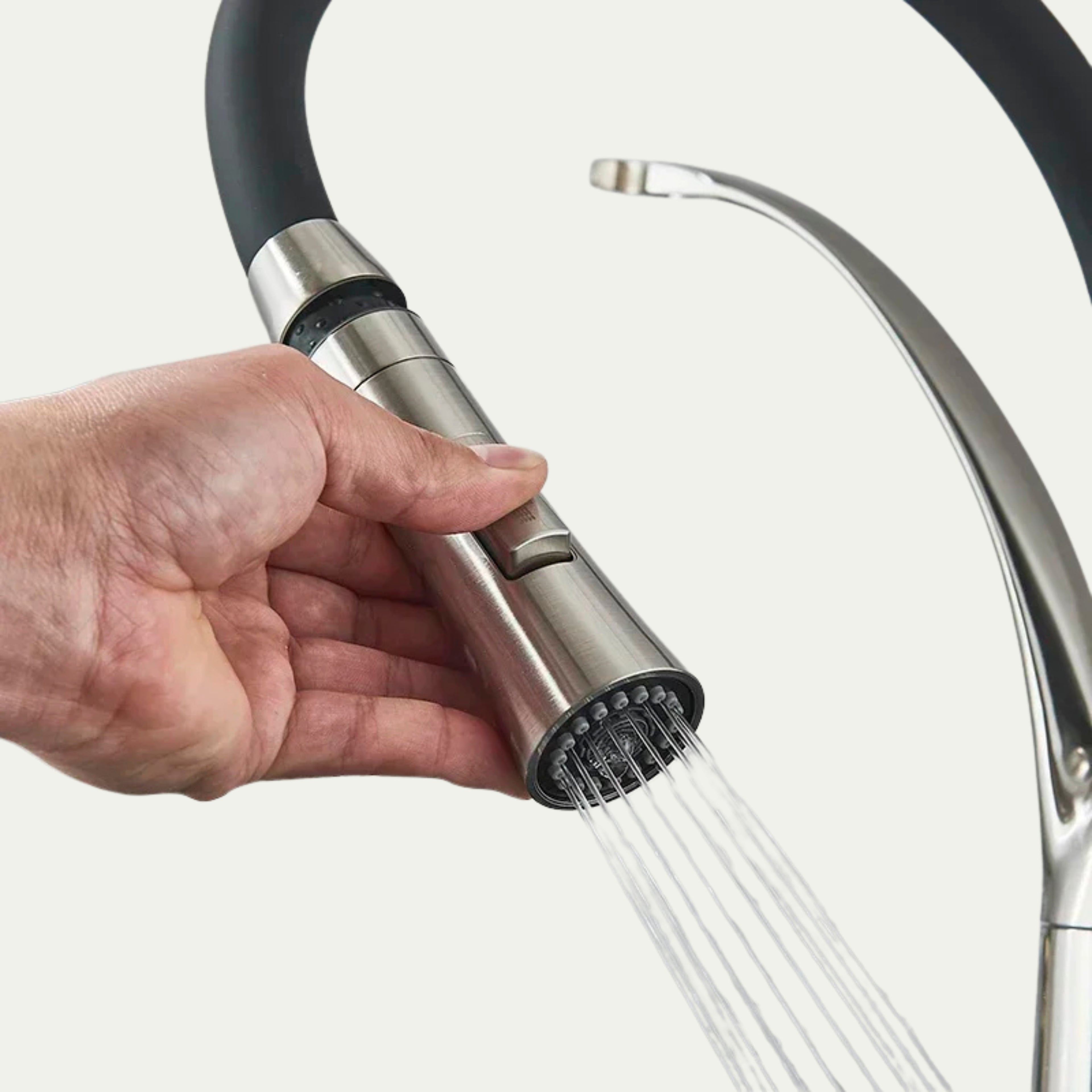 Robinet de cuisine douchette contemporain en laiton LINÉA