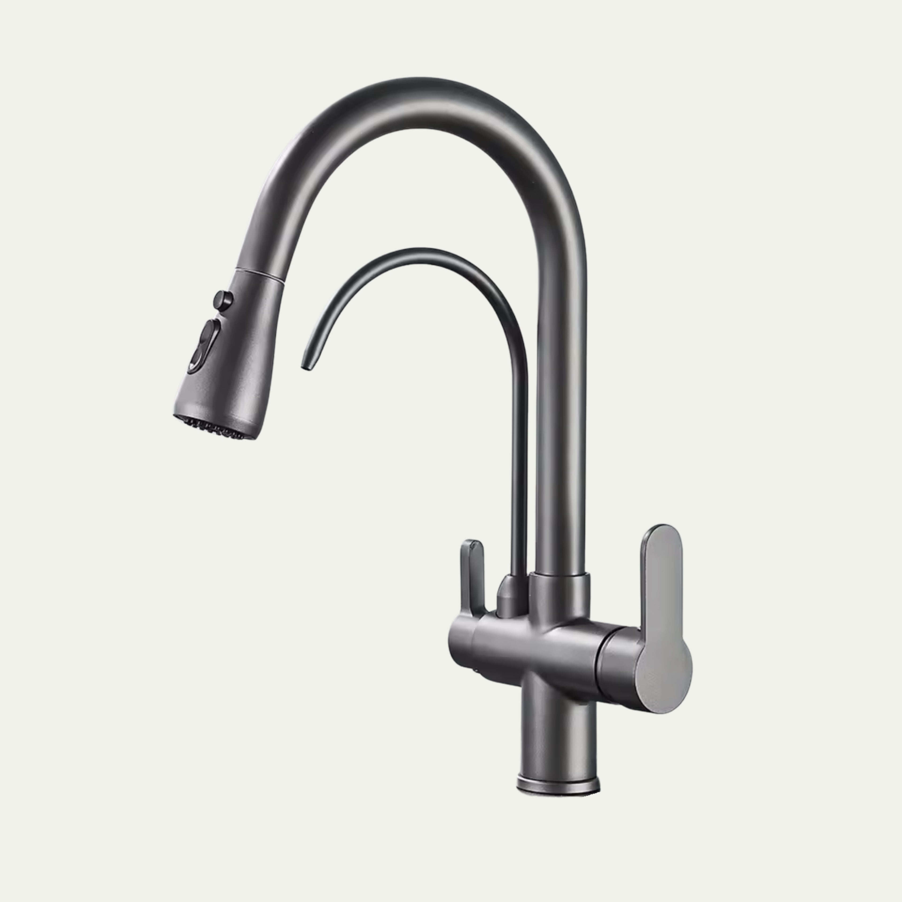 Robinet de cuisine douchette 3 voies architectural en laiton NORA
