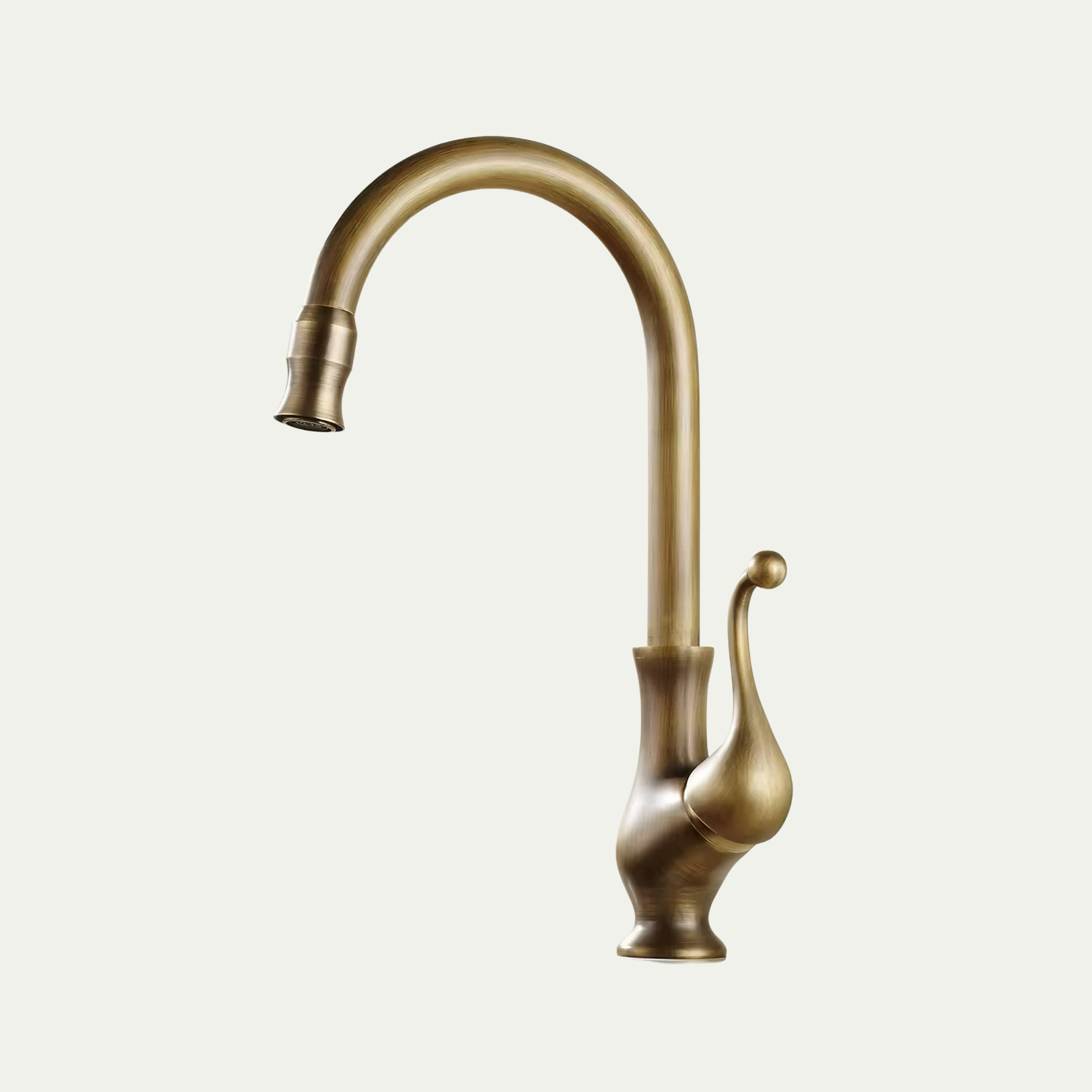 Robinet de cuisine vintage en laiton bronze antique ÉLÉGANCE