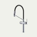 Robinet de cuisine douchette contemporain  3 voies en laiton PRESTIGE