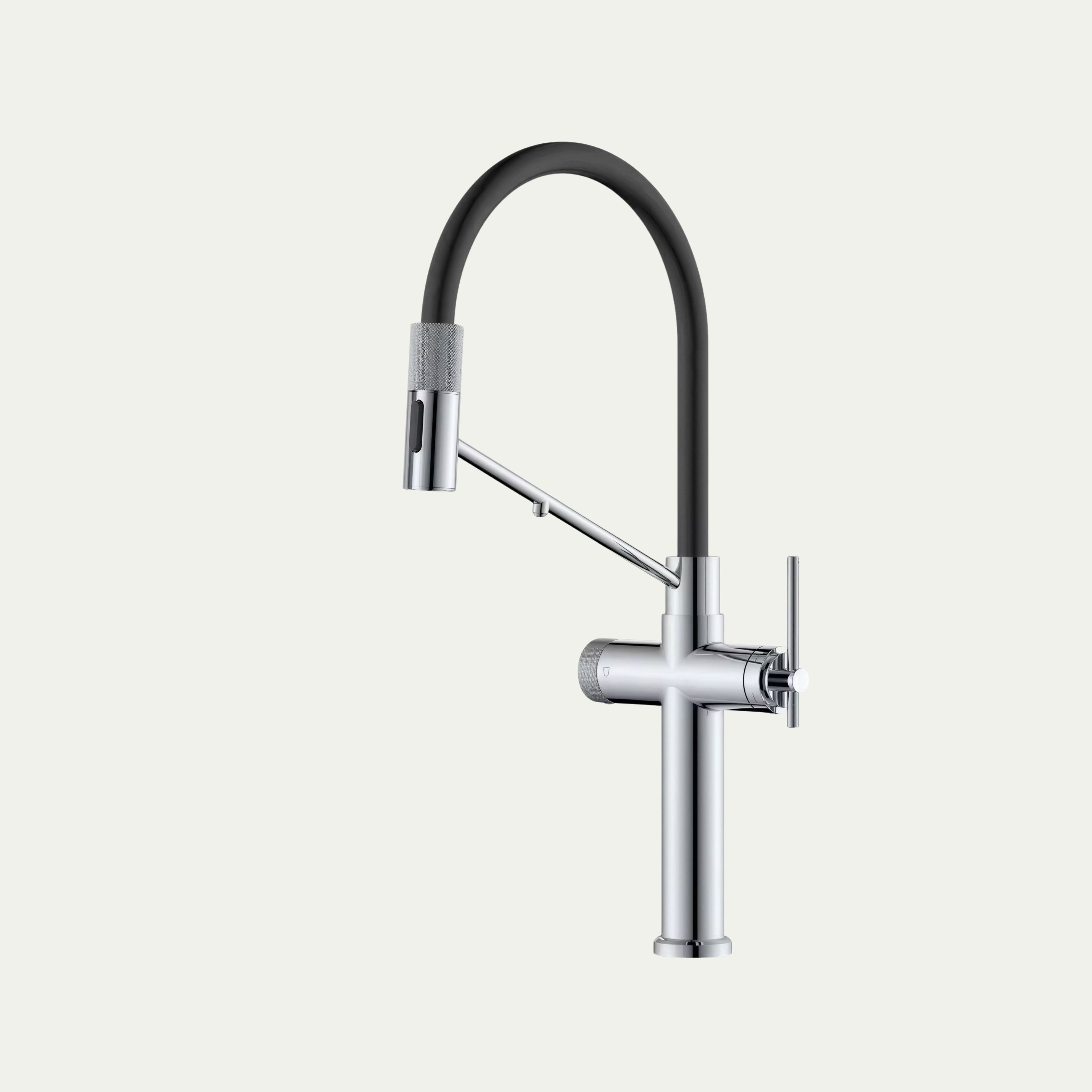 Robinet de cuisine douchette contemporain  3 voies en laiton PRESTIGE