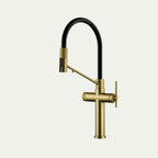 Robinet de cuisine douchette contemporain  3 voies en laiton PRESTIGE