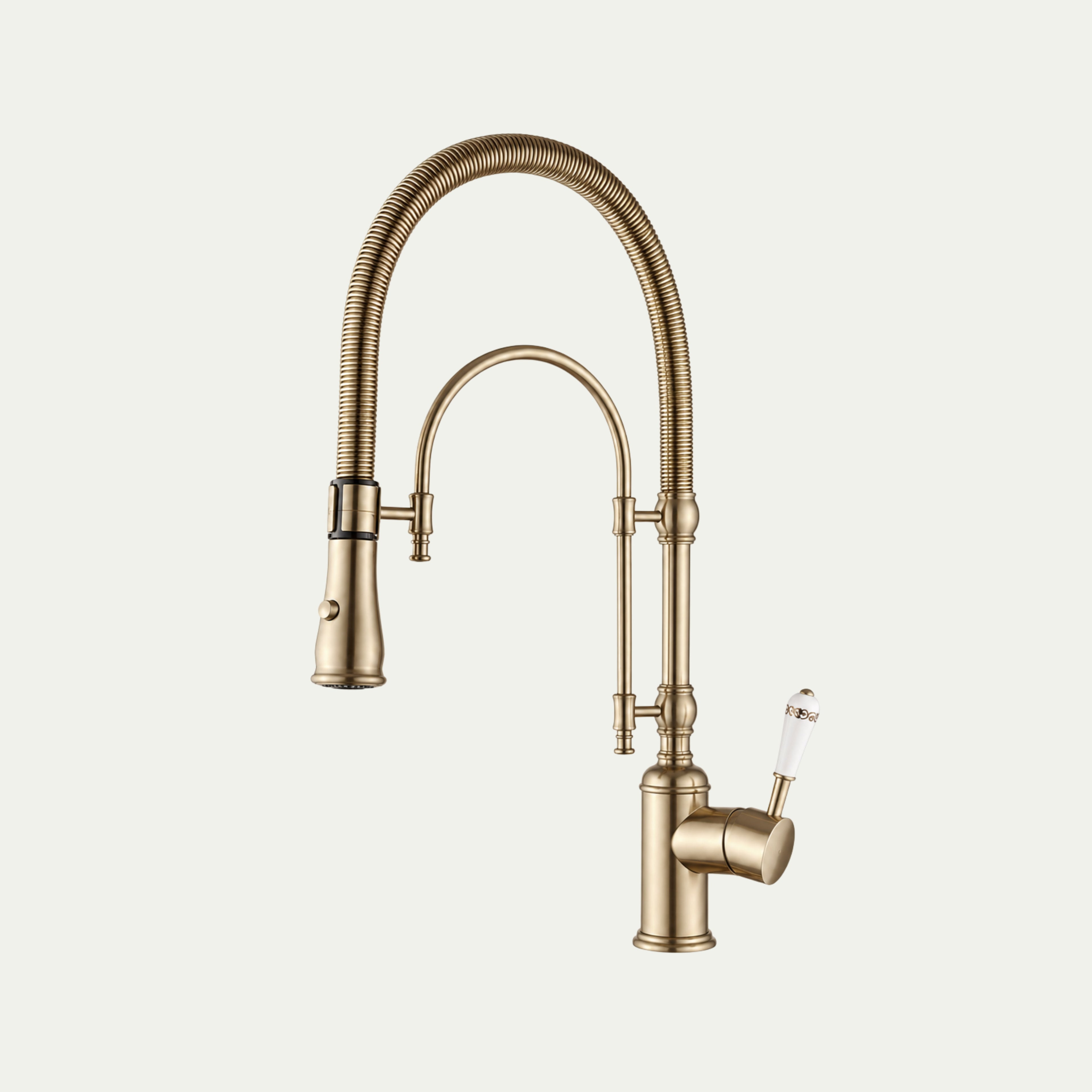 Robinet de cuisine douchette vintage en laiton HÉRITAGE