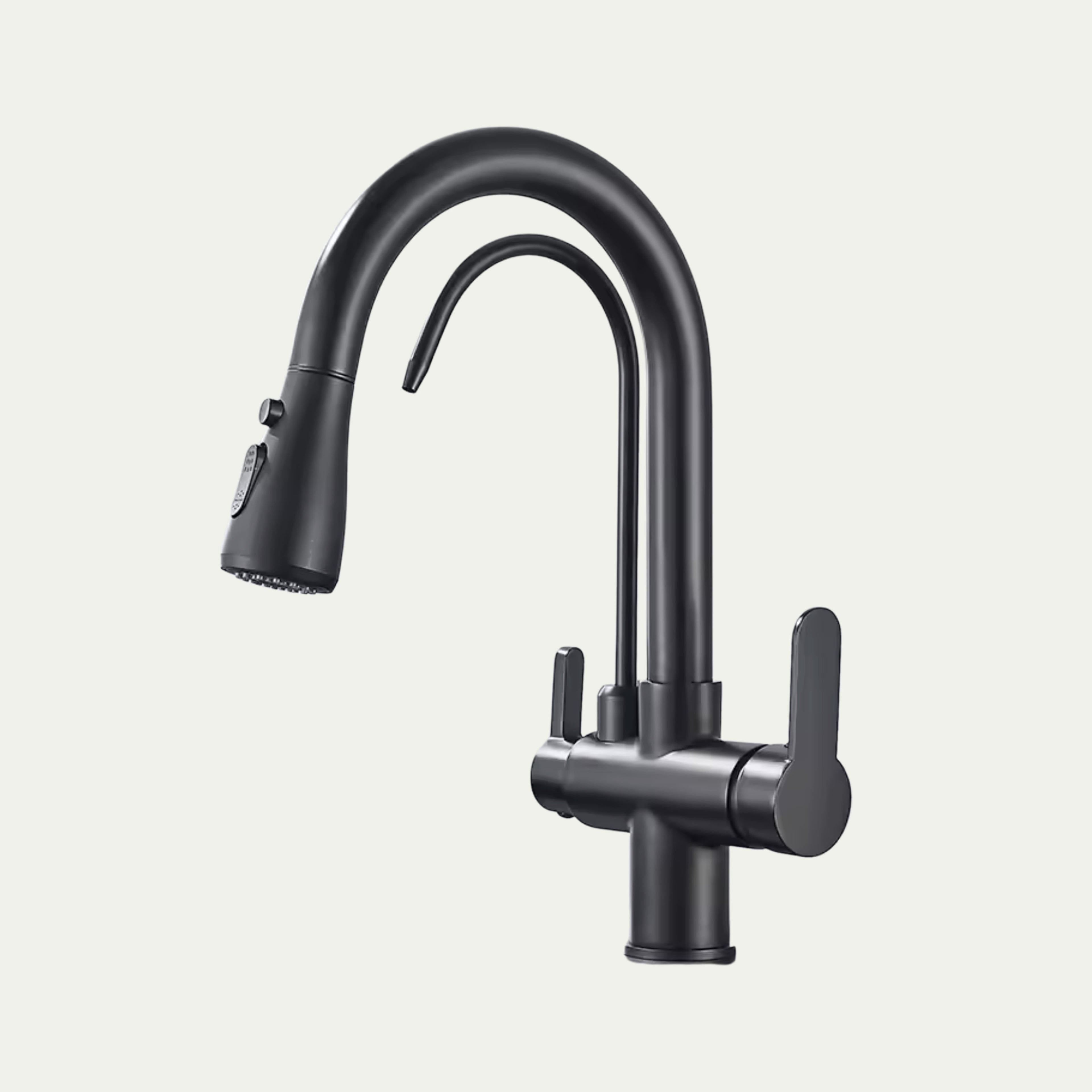 Robinet de cuisine douchette 3 voies architectural en laiton NORA