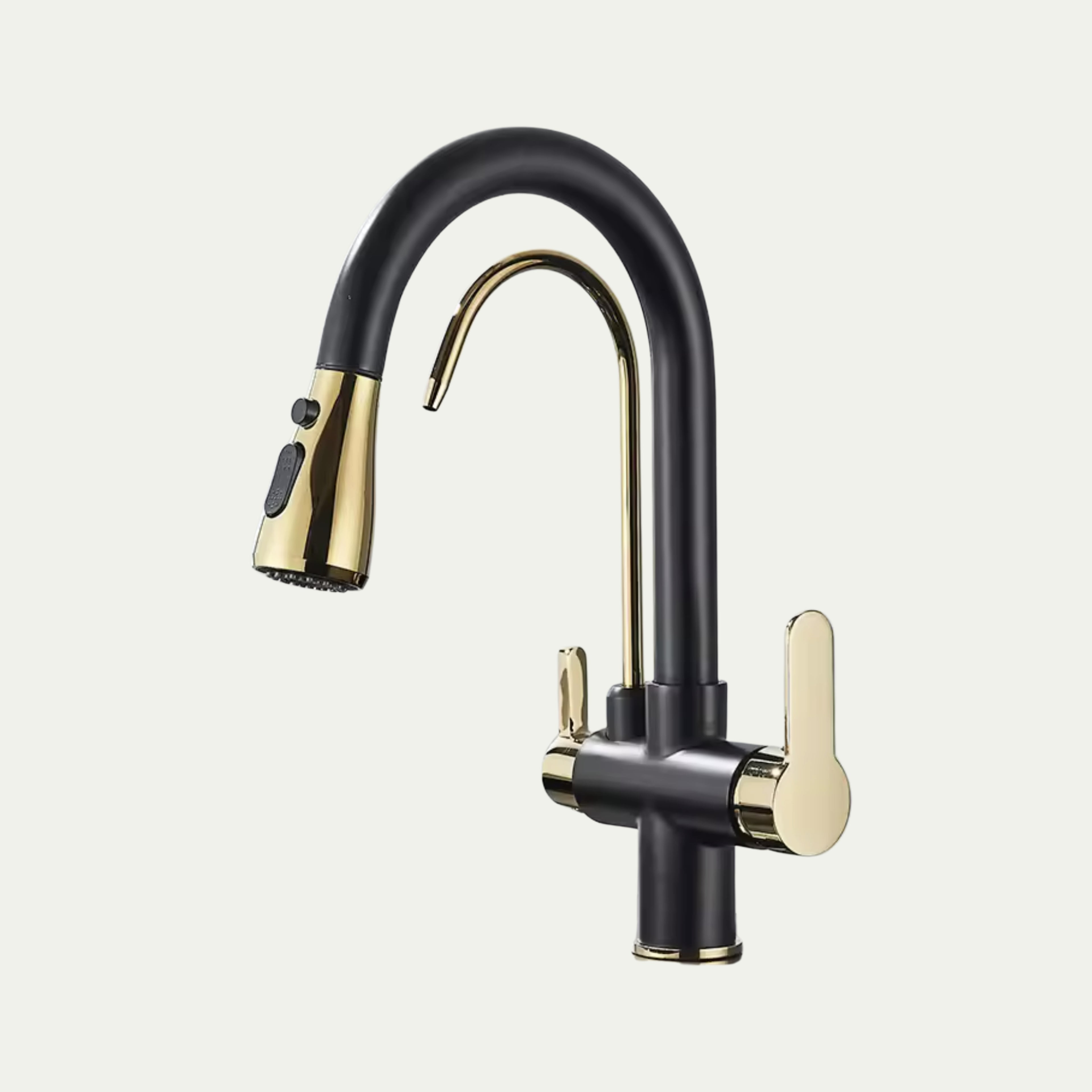 Robinet de cuisine douchette 3 voies architectural en laiton NORA
