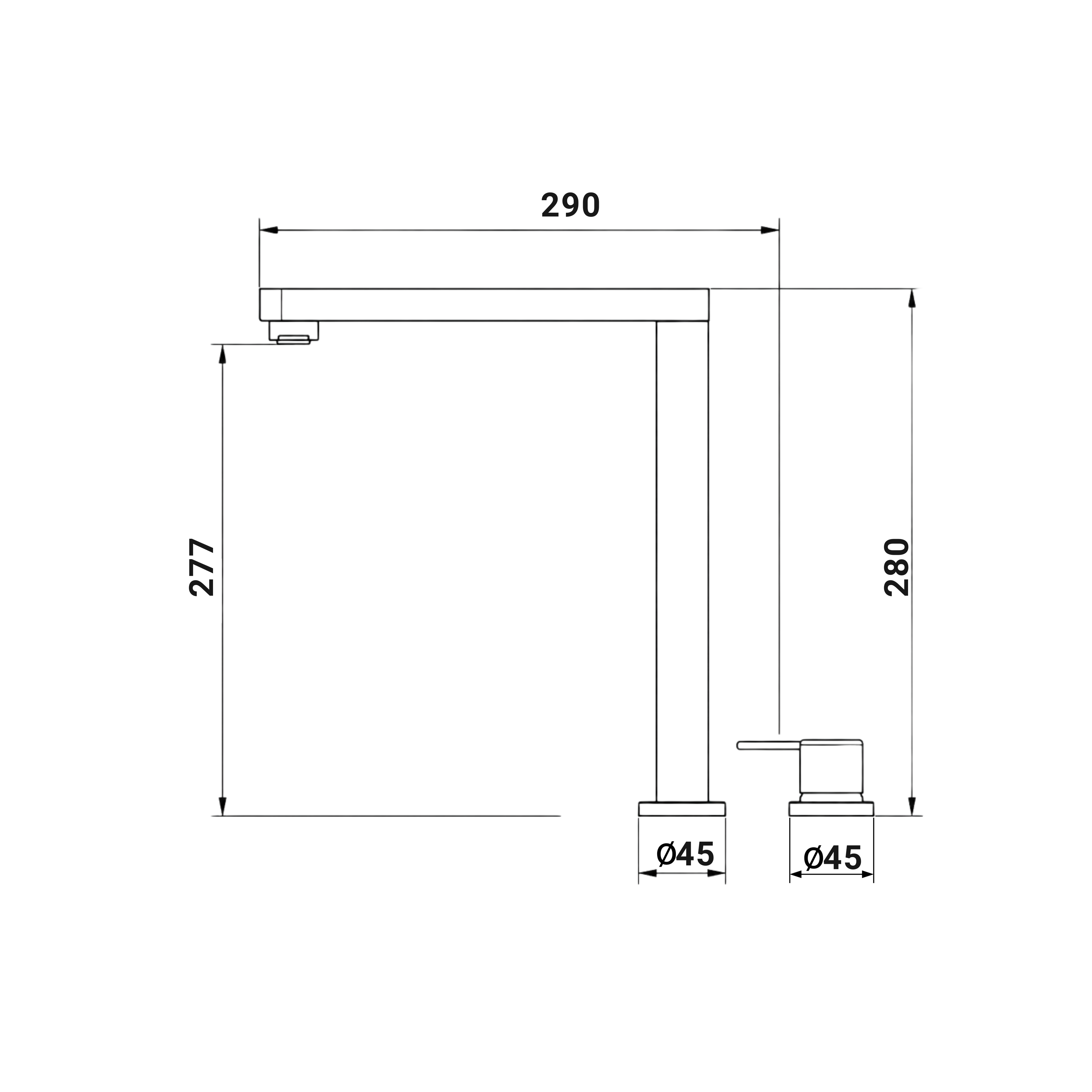 Robinet de cuisine rétractable ORIANE