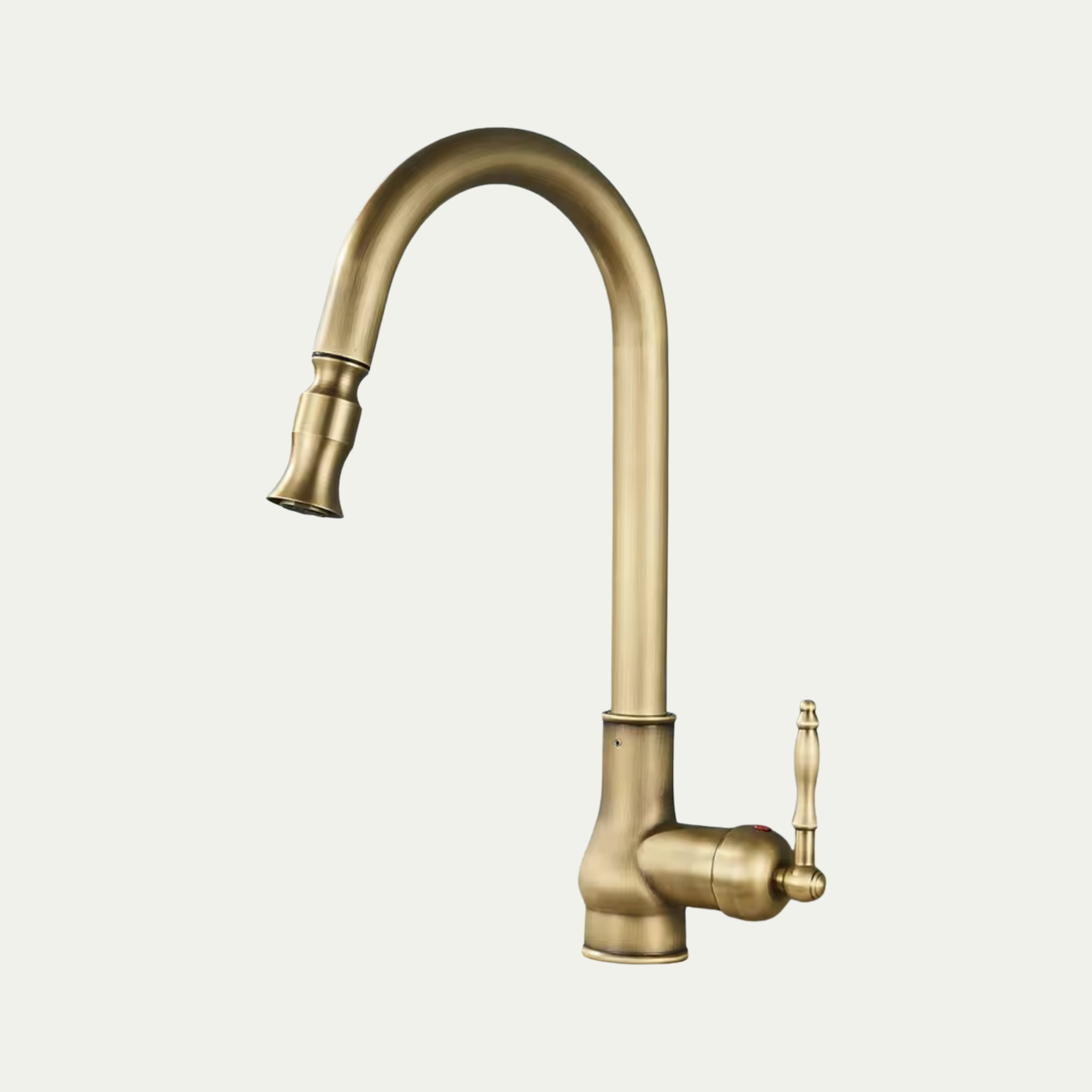 Robinet de cuisine douchette vintage en laiton ELENA