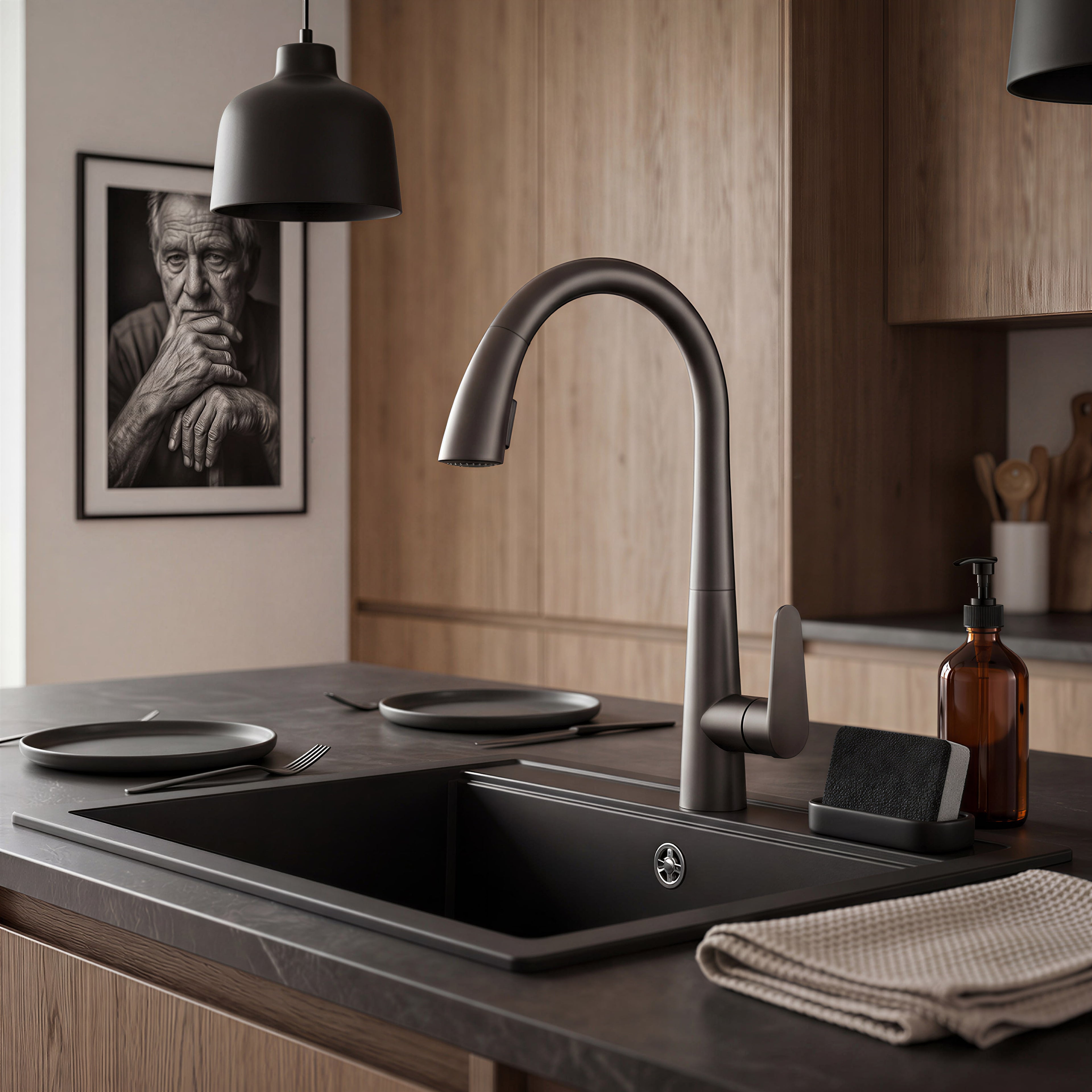 Robinet de cuisine douchette moderne LINA
