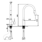Robinet de cuisine douchette intelligent AURÉVIA