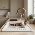 Robinet de cuisine vintage en laiton bronze antique ÉLÉGANCE