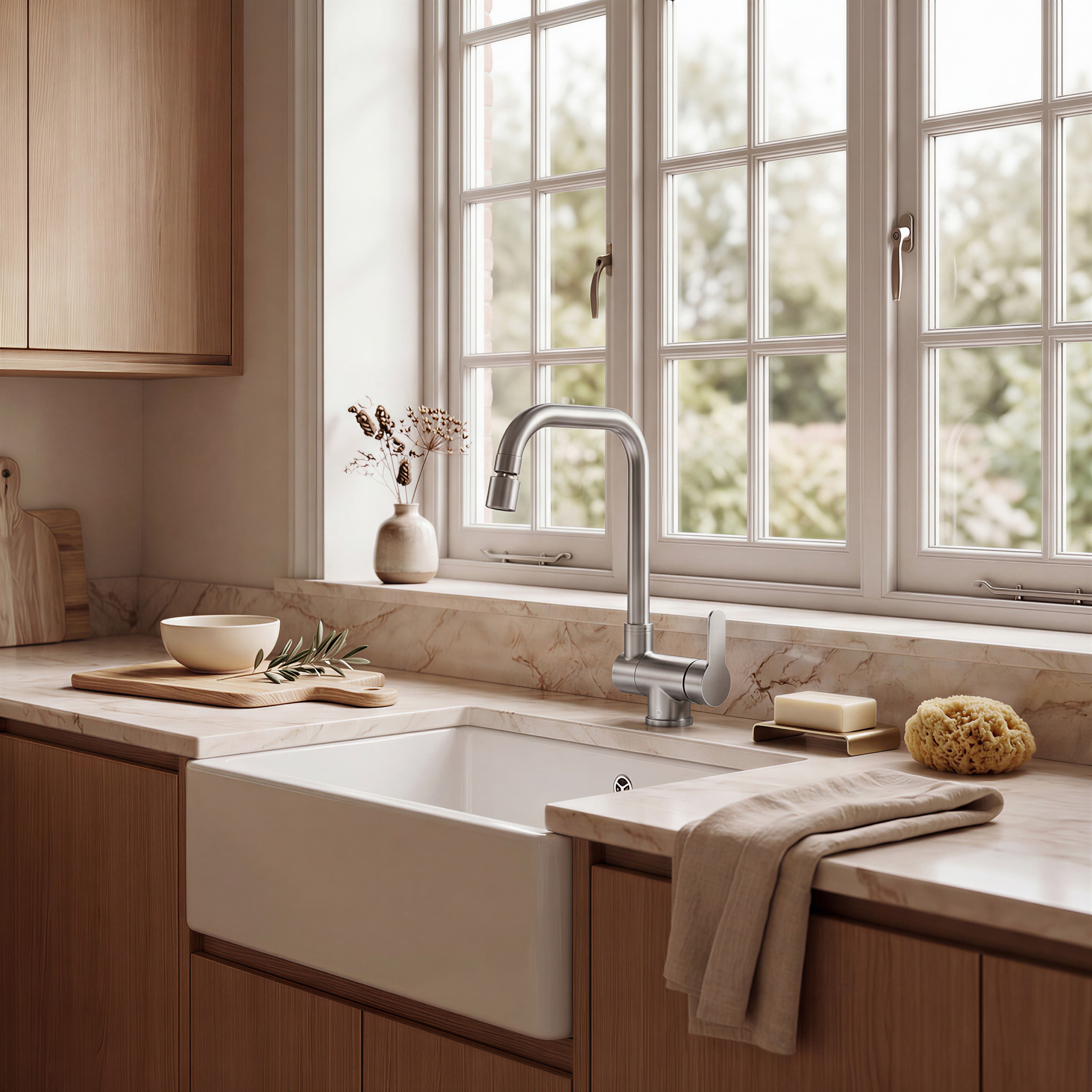 Robinet de cuisine bec escamotable minimaliste contemporain ÉLAN